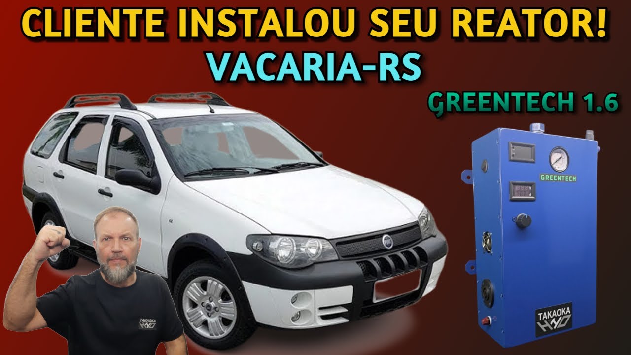 Instalação Reator de Hidrogênio na Palio WeeKend no RS.